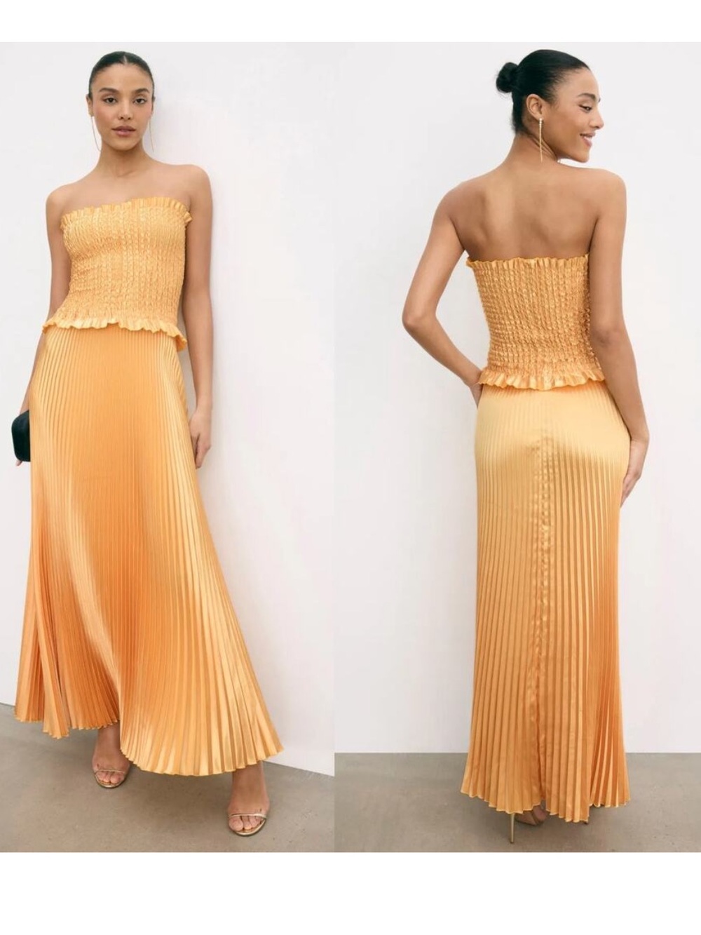 L'idee Maya Gown in Yellow, Gold, Size: US 8